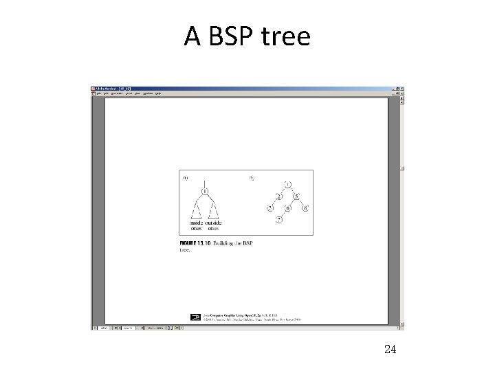 A BSP tree 24 