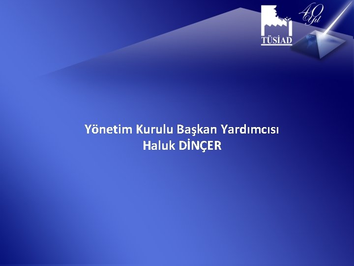 Yönetim Kurulu Başkan Yardımcısı Haluk DİNÇER 