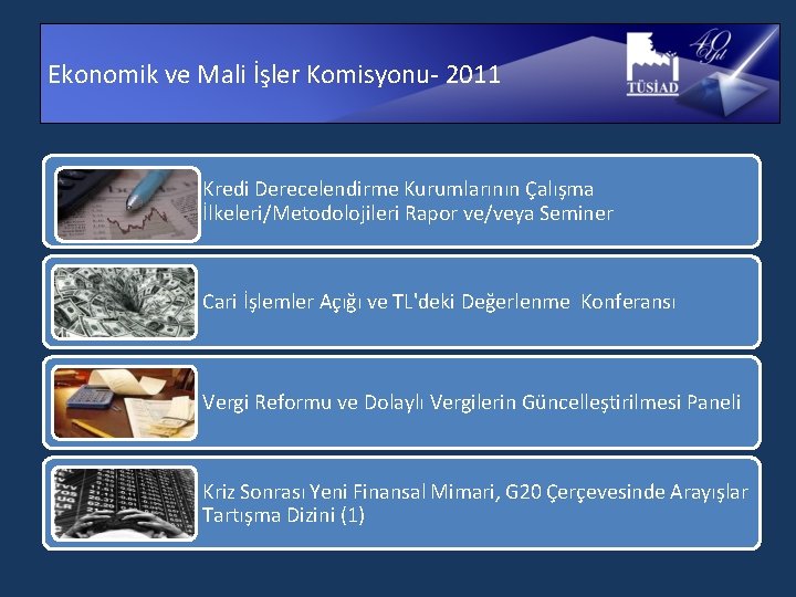 Ekonomik ve Mali İşler Komisyonu- 2011 Kredi Derecelendirme Kurumlarının Çalışma İlkeleri/Metodolojileri Rapor ve/veya Seminer