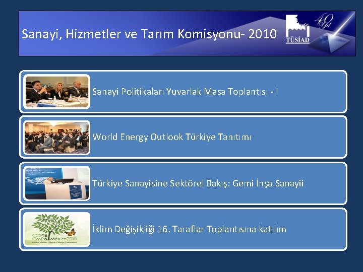 Sanayi, Hizmetler ve Tarım Komisyonu- 2010 Sanayi Politikaları Yuvarlak Masa Toplantısı - I World