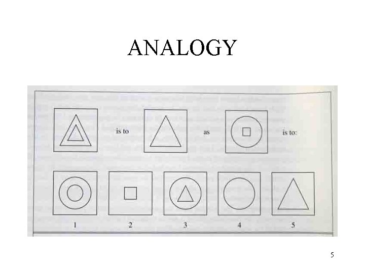 ANALOGY 5 
