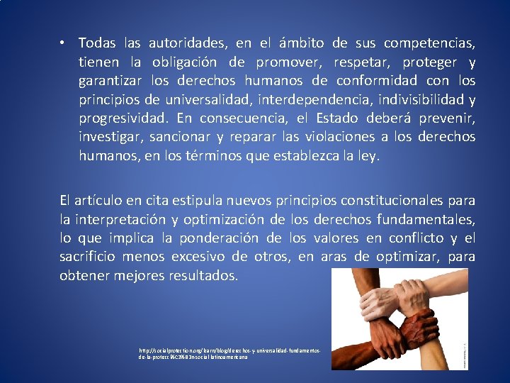  • Todas las autoridades, en el ámbito de sus competencias, tienen la obligación