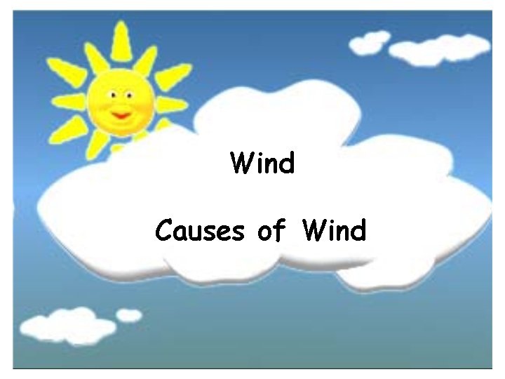 Wind Causes of Wind Wind Causes of Wind
