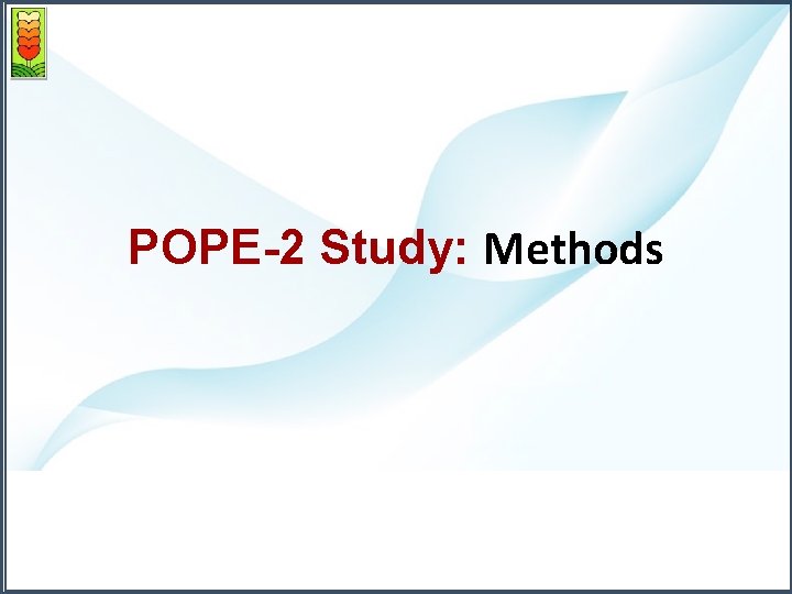 POPE-2 Study: Methods 