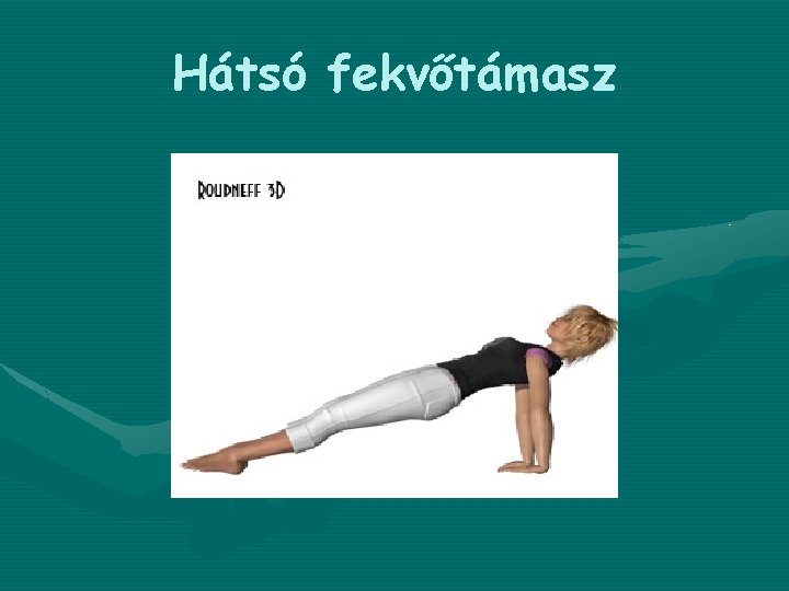 Hátsó fekvőtámasz 