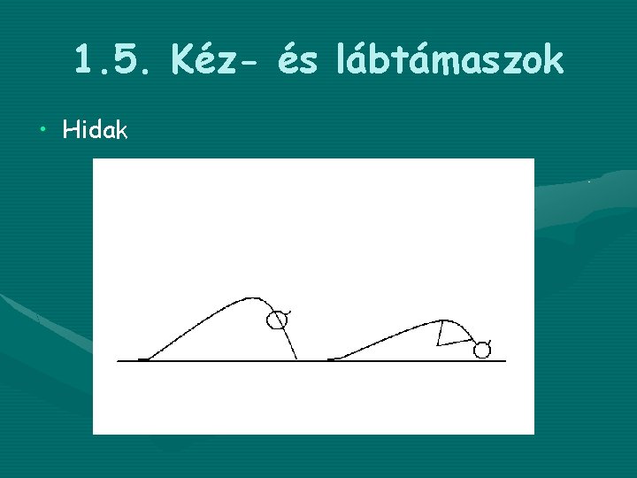 1. 5. Kéz- és lábtámaszok • Hidak 