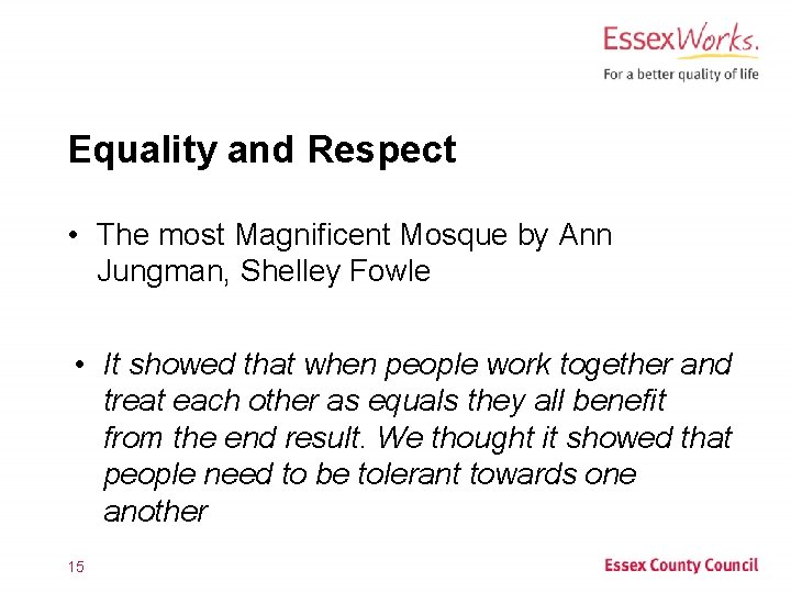 Equality and Respect • The most Magnificent Mosque by Ann Jungman, Shelley Fowle •