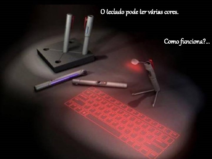 O teclado pode ter várias cores. Como funciona? . . . 