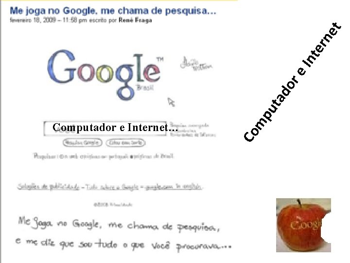 ne t Int er re do ta Co m pu Computador e Internet… 