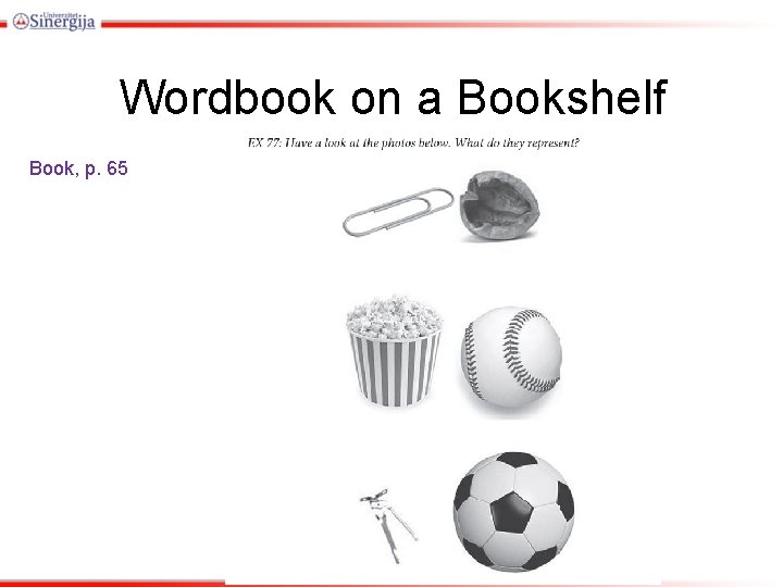 Wordbook on a Bookshelf Book, p. 65 Wordbook on a Bookshelf Book, p. 65