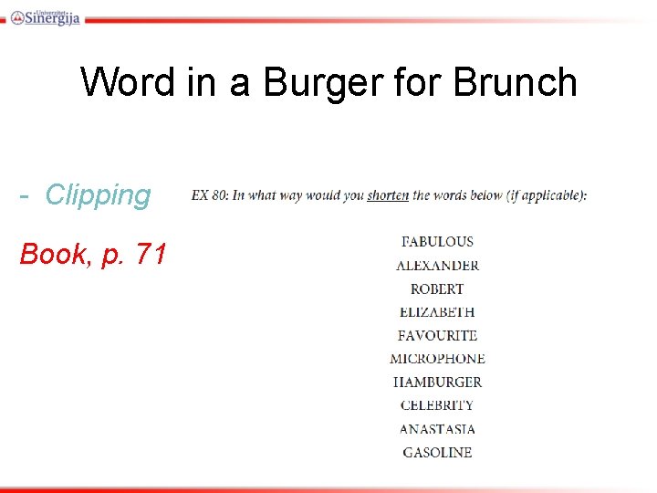 Word in a Burger for Brunch - Clipping Book, p. 71 Word in a Burger for Brunch - Clipping Book, p. 71