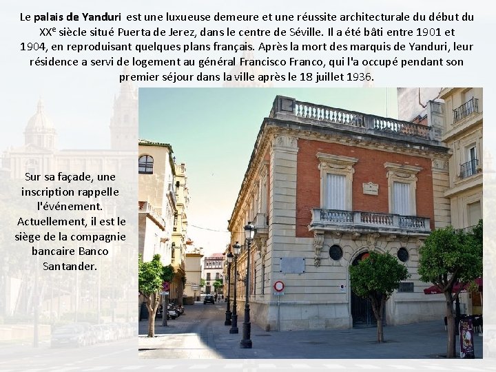 Le palais de Yanduri est une luxueuse demeure et une réussite architecturale du début