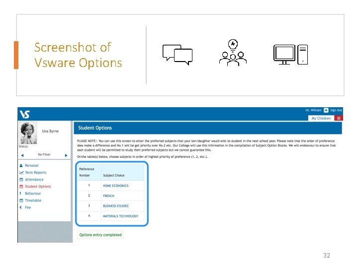 Screenshot of Vsware Options 32 