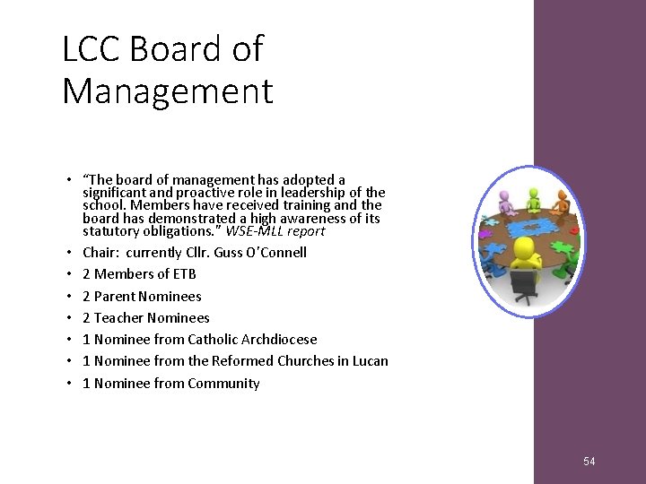 LCC Board of Management • “The board of management has adopted a significant and