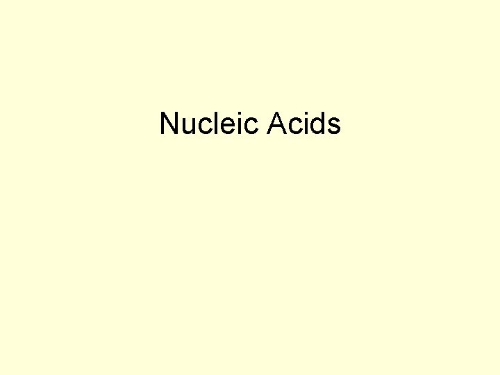 Nucleic Acids 