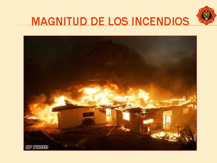 MAGNITUD DE LOS INCENDIOS 