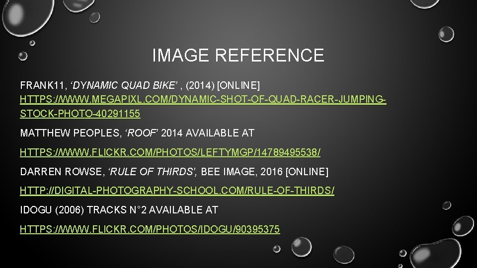 IMAGE REFERENCE FRANK 11, ‘DYNAMIC QUAD BIKE’ , (2014) [ONLINE] HTTPS: //WWW. MEGAPIXL. COM/DYNAMIC-SHOT-OF-QUAD-RACER-JUMPINGSTOCK-PHOTO-40291155