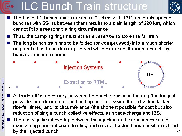 ILC Bunch Train structure n The basic ILC bunch train structure of 0. 73