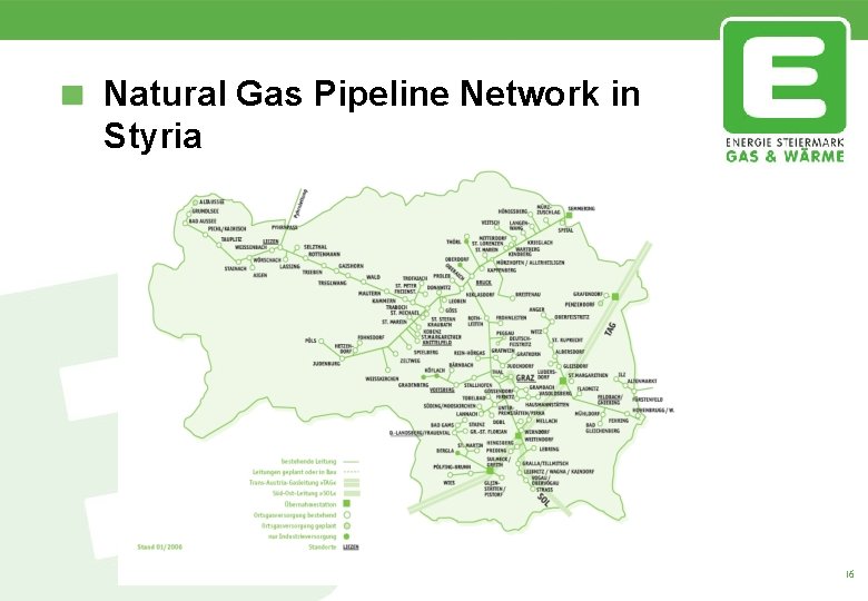 Natural Gas Pipeline Network in Styria 16 