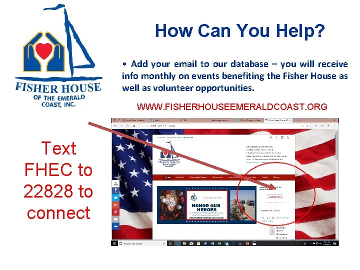 How Can You Help? • Add your email to our database – you will