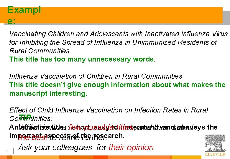 Exampl e: Vaccinating Children and Adolescents with Inactivated Influenza Virus for Inhibiting the Spread