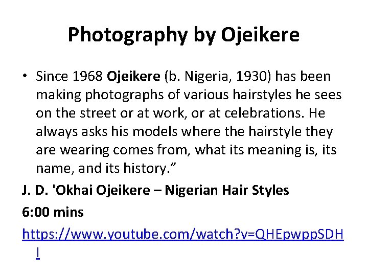 Photography by Ojeikere • Since 1968 Ojeikere (b. Nigeria, 1930) has been making photographs