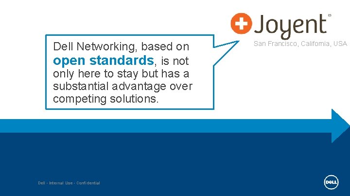 Dell Networking, based on open standards, is not only here to stay but has