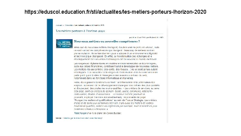 https: //eduscol. education. fr/sti/actualites/les-metiers-porteurs-lhorizon-2020 