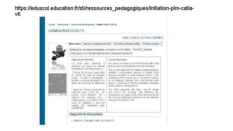 https: //eduscol. education. fr/sti/ressources_pedagogiques/initiation-plm-catiav 6 