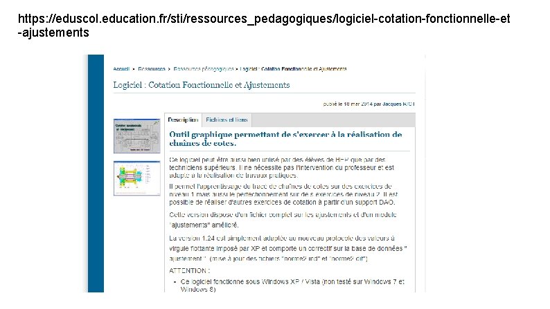 https: //eduscol. education. fr/sti/ressources_pedagogiques/logiciel-cotation-fonctionnelle-et -ajustements 