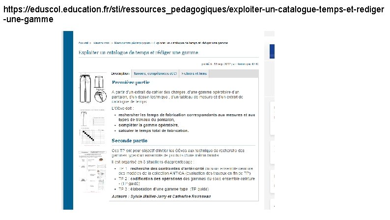 https: //eduscol. education. fr/sti/ressources_pedagogiques/exploiter-un-catalogue-temps-et-rediger -une-gamme 