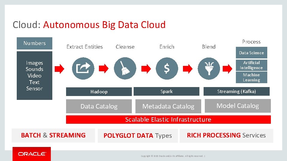 Cloud: Autonomous Big Data Cloud Numbers Cleanse Extract Entities Images Sounds Video Text Sensor
