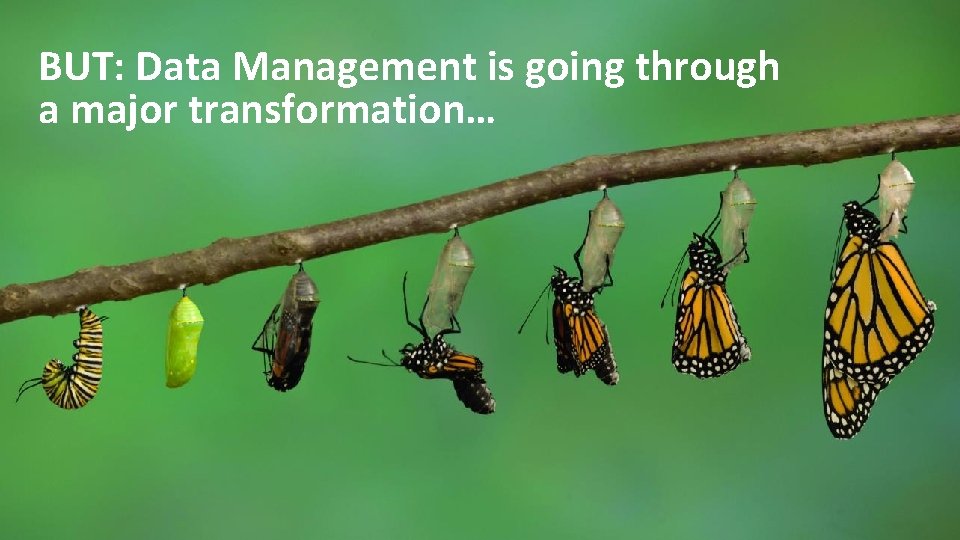 BUT: Data Management is going through a major transformation… Copyright © 2018 Oracle and/or