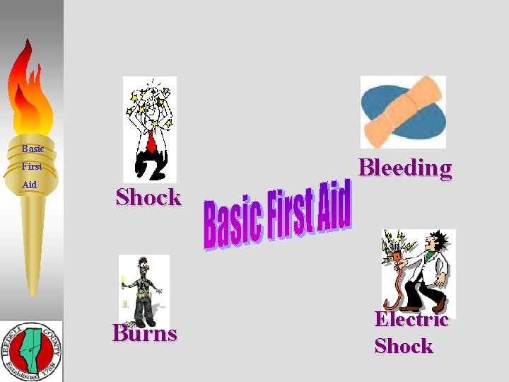 Basic Bleeding First Aid Shock Burns Electric Shock 