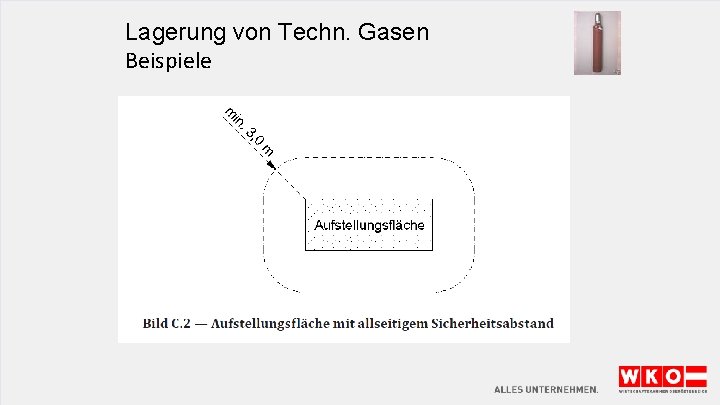 Lagerung von Techn. Gasen Beispiele 