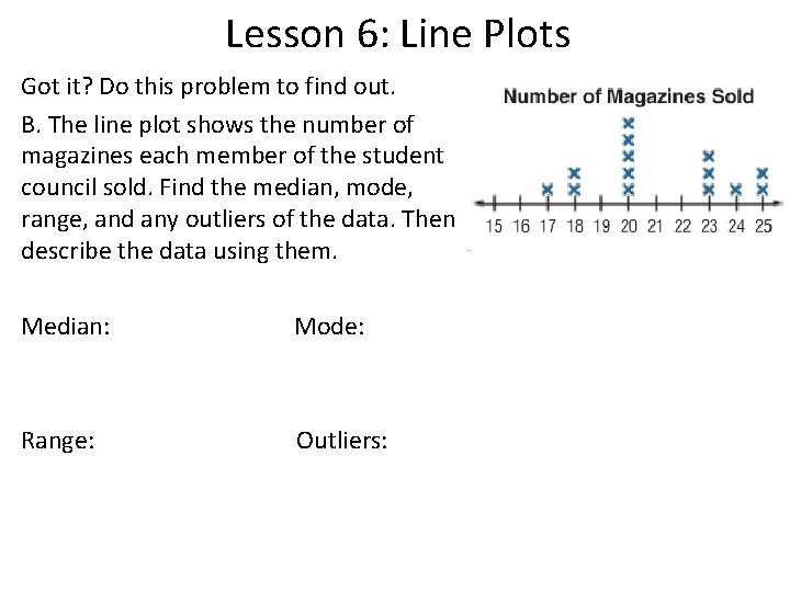 Unit 6 Statistics Mean Median Mode Range Measures