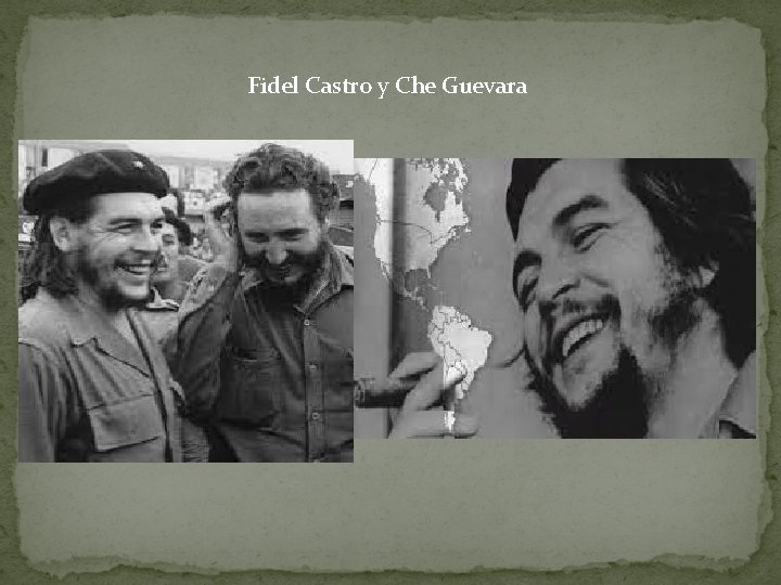 Fidel Castro y Che Guevara 