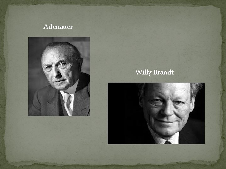 Adenauer Willy Brandt 