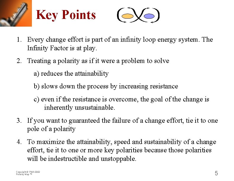 Key Points 1. Every change effort is part of an infinity loop energy system.