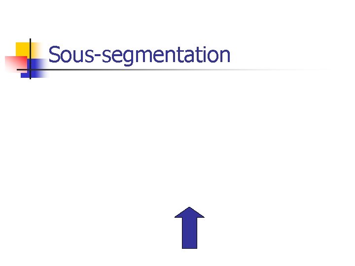 Sous-segmentation 