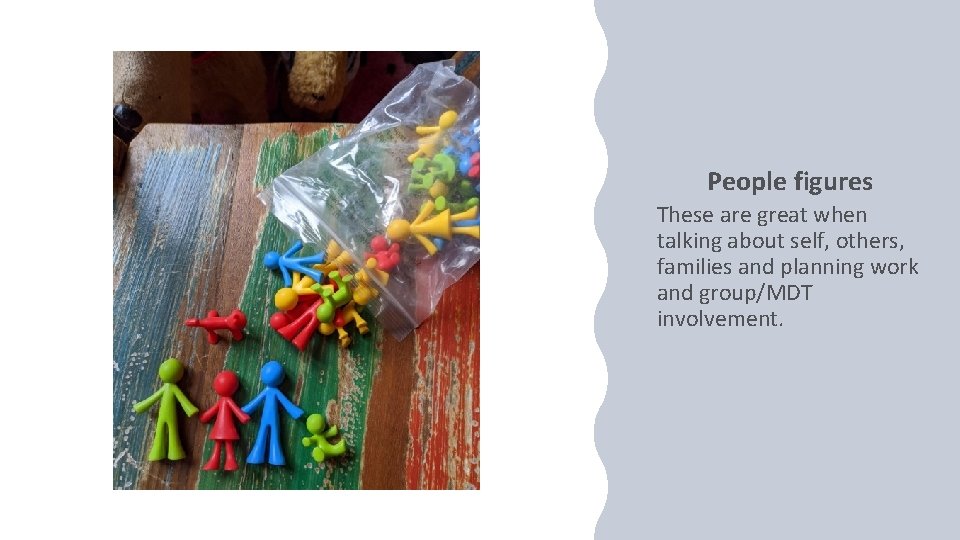 People figures These are great when talking about self, others, families and planning work