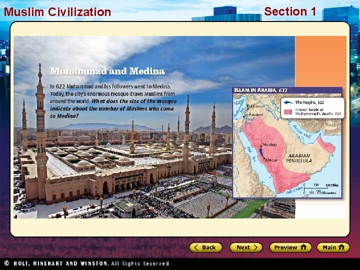 Muslim. Civilization Section 1 