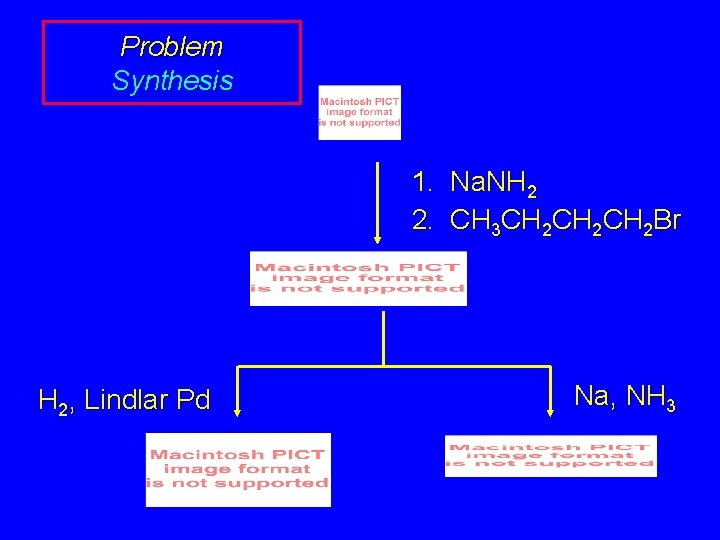 Problem Synthesis 1. Na. NH 2 2. CH 3 CH 2 CH 2 Br