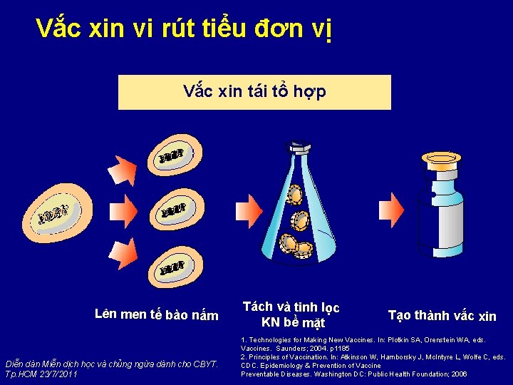 Vắc xin vi rút tiểu đơn vị Vắc xin tái tổ hợp Lên men