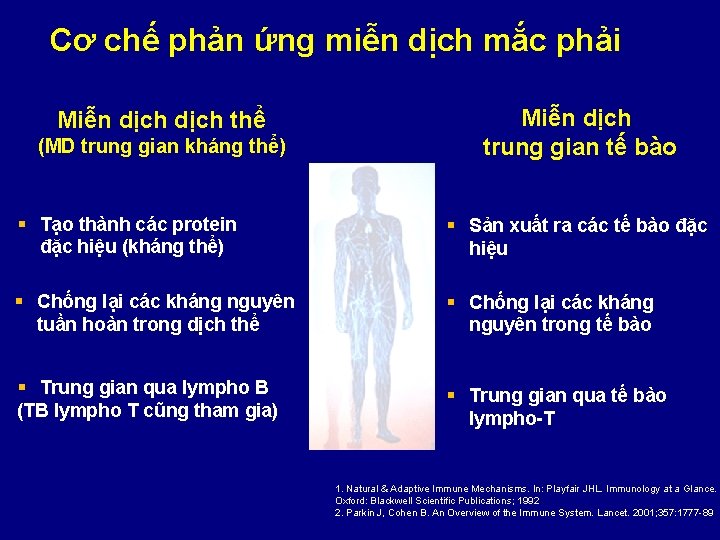 Cơ chế phản ứng miễn dịch mắc phải Miễn dịch thể (MD trung gian