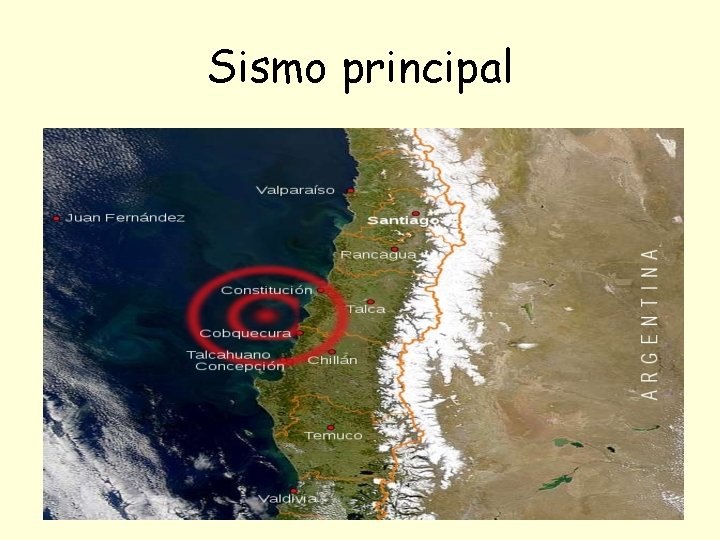 Sismo principal 