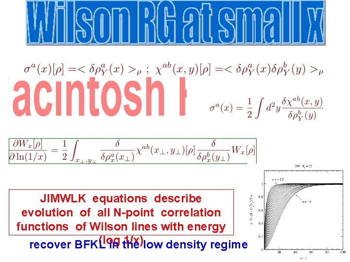 JIMWLK equations describe evolution of all N-point correlation functions of Wilson lines with energy