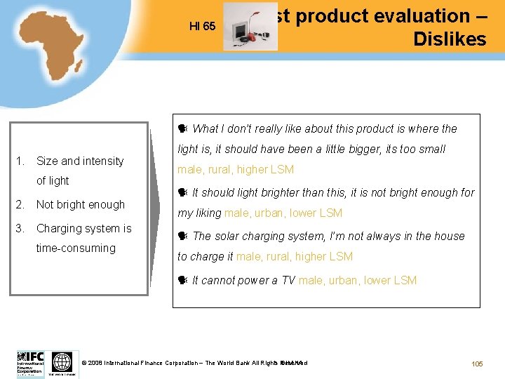 HI 65 Test product evaluation – Dislikes What I don’t really like about this