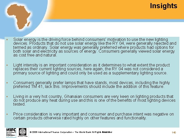 Insights § Solar energy is the driving force behind consumers’ motivation to use the