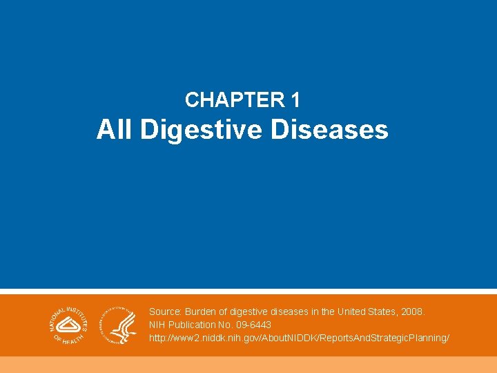 CHAPTER 1 All Digestive Diseases Source: Burden of digestive diseases in the United States,